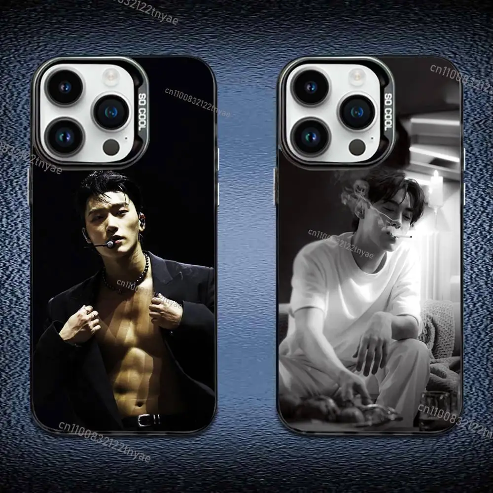 

Hot A-ATEEZ Kpop Phone Case IMD Color Silver Shell For IPhone 17,16,15,14,13,12,11 Pro Max Plus Black Cover