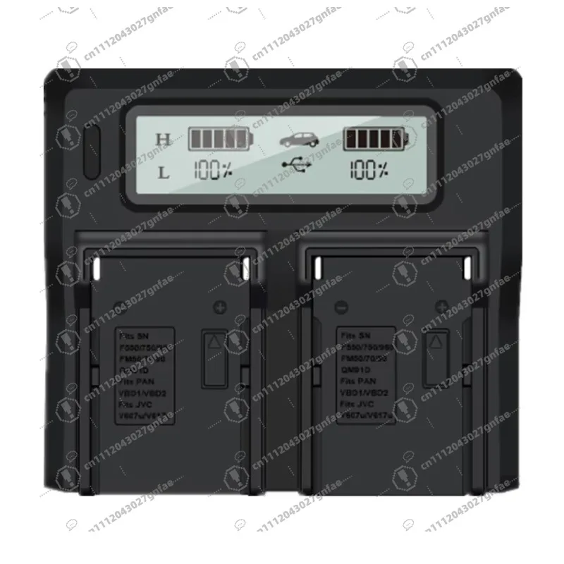 For Sony NP-FW50 F570 F770 F970 F970 F990T Factory Price LCD Dual Card 7.4V Universal DSLR Camera Battery Charger