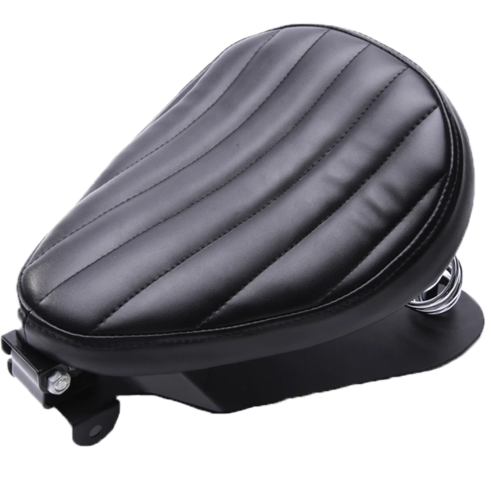 Universele Moto Bobber Motorcycle Solo Seat Chopper Zadel Vintage Kussen Onderdelen Voor Harley Davidson Iron 883 Sportster Softail