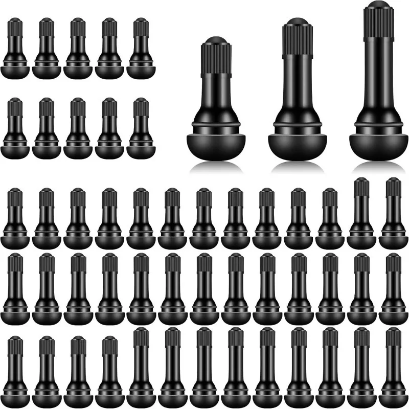 

TR412 TR413 TR414 tire valve, rubber black, spring snap valve for most cars, lawn mowers