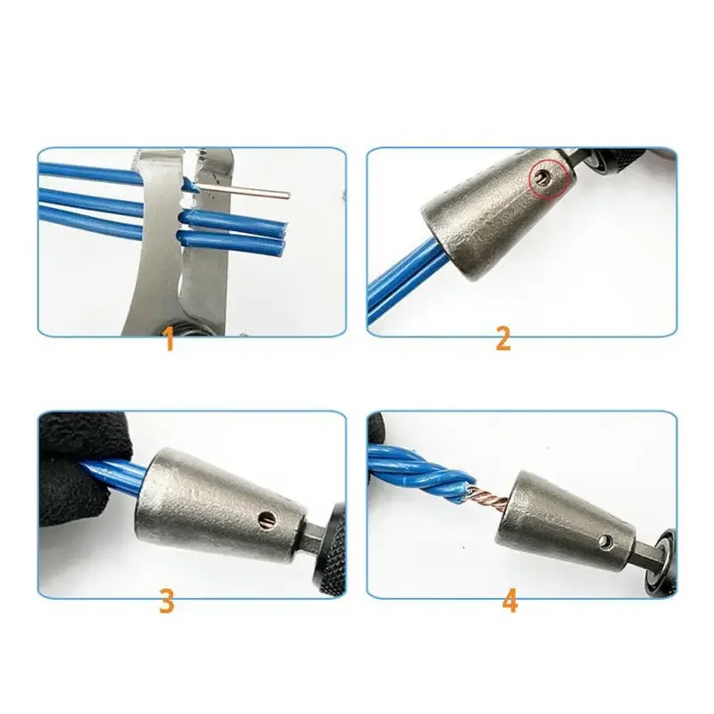 1PC Quickly Twister Electrician Artifact For Power Drill Drivers Twisted Connector Cable Device Multi-tool Wire Twisting Tools