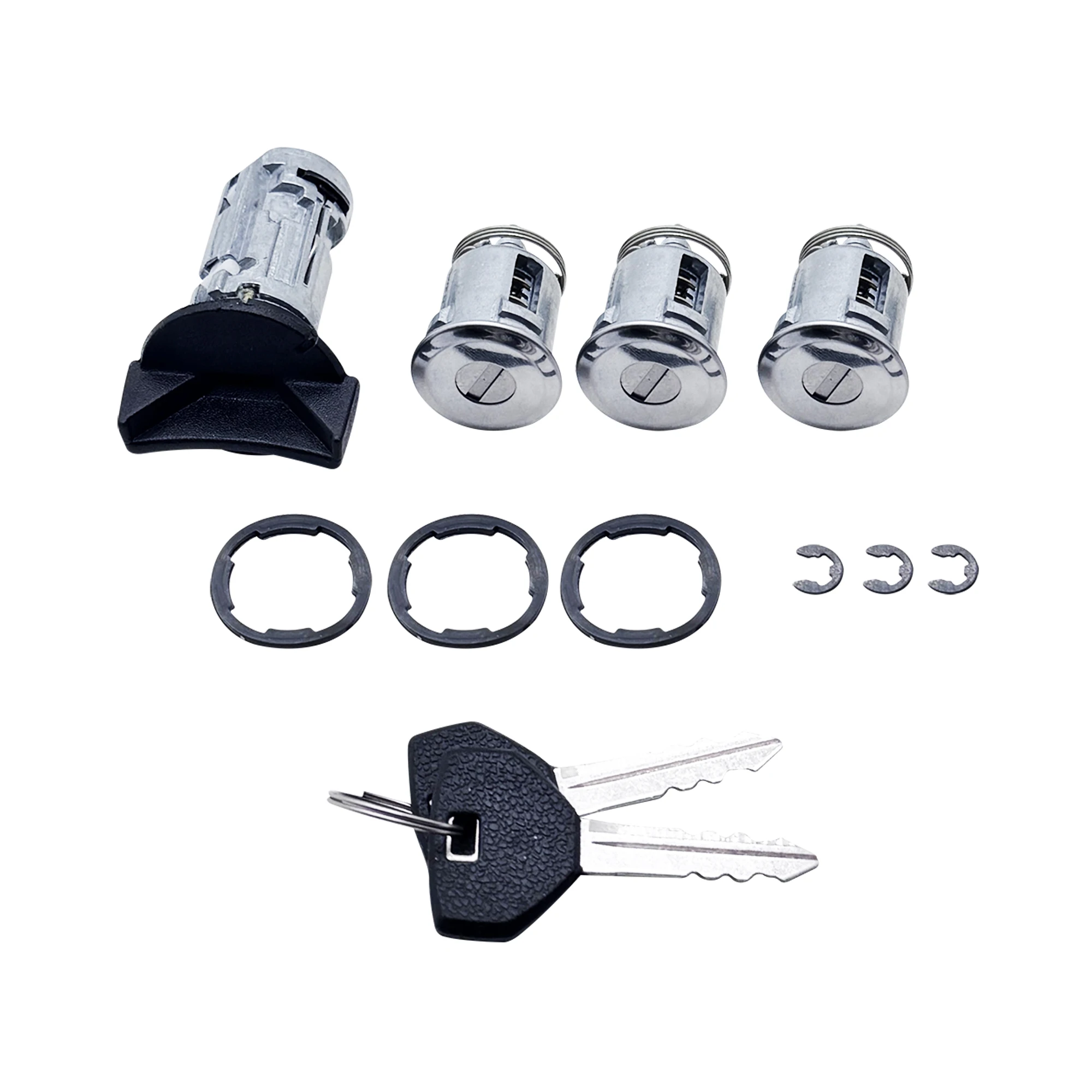 BAOLUN   Car Ignition Switch Lock Cylinder With Door Lock And Key 5161055AA For Jeep Wrangler 1991-1996