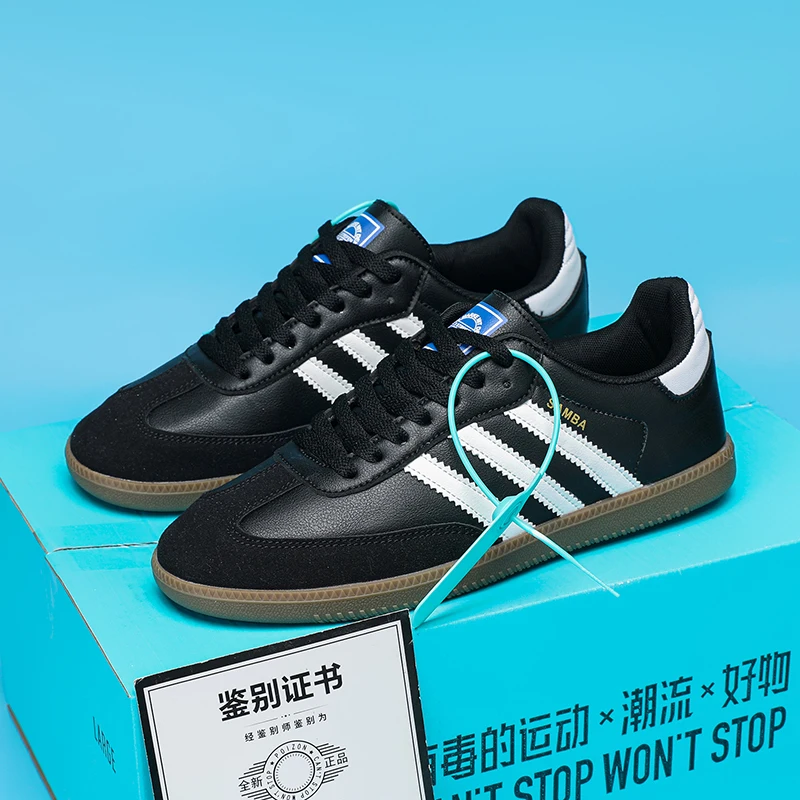 

Summer Breathable Comfortable Lightweight High Quality Three Bars German Training Shoes Couple Sneakers Casual Men's Shoes35-45