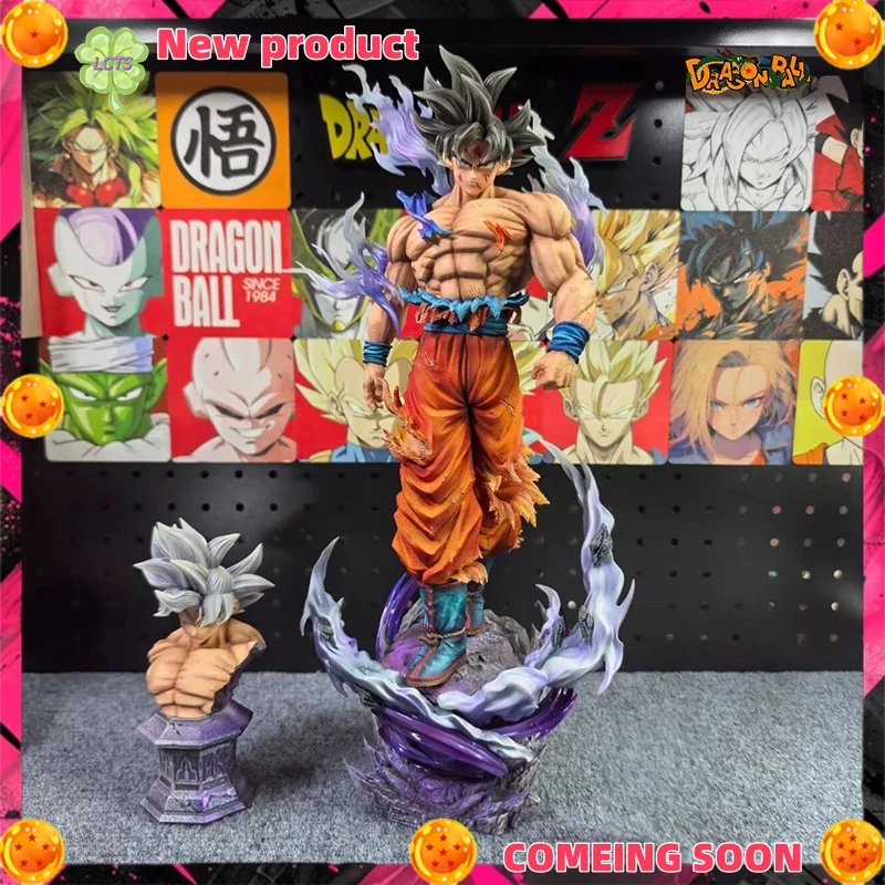 

Presale 43CM Dragon Ball Anime Figures Migatte no Gokui Son Goku Figures 2 heads PVC Statue Collection Model Ornament Gifts Toys