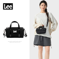 LEE Mini Classics Black Ladies Handbag Shoulder Bag Women Oxford Leather Strap Casual Small Travel Crossbody Bag Phone Pack