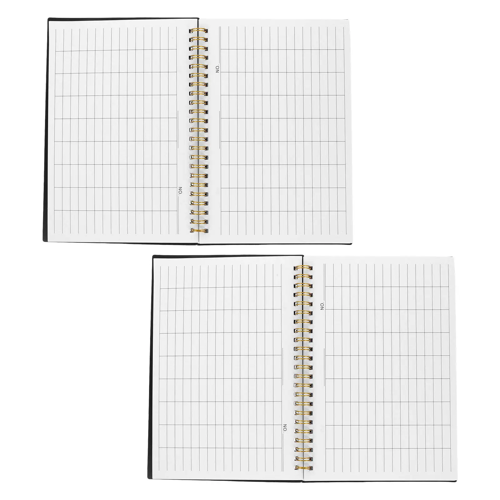 2Pcs PP Cover Horizontal Lined Ledger Book for Inventory Tracking Budget Management Business Accounting Expense Log Finance view 3