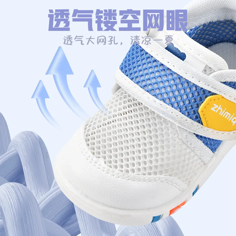 Baby Sandals Men's Summer Toddler Shoes 0 1-2 Years Old Baby Non-Slip Soft Bottom Infant Mesh Surface Shoes Baby Girl Shoes