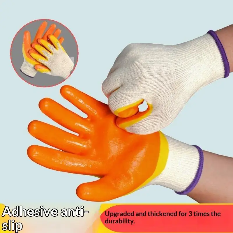 Dirt Work Gloves Waterproof Labor Protection Anti Slip Wear Resistant For Garden Planting And Digging