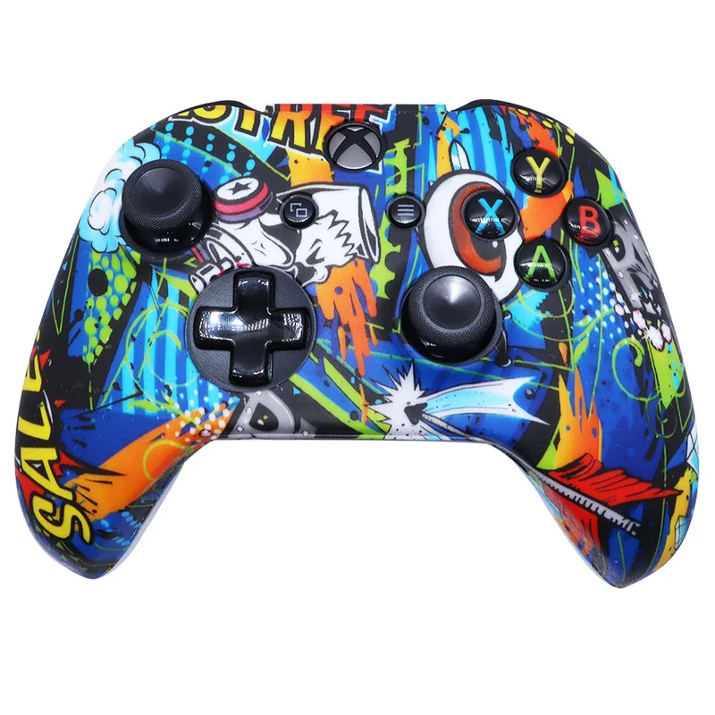 Capa protetora para ps5 ps4 controlador pele silicone joystick gamepad capas para xbox uns s/série s x controlador capa de pele
