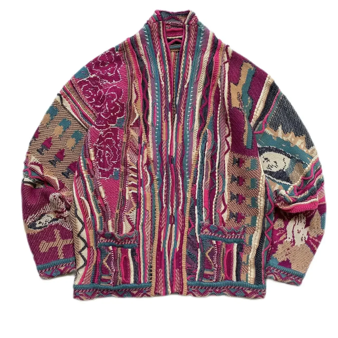 

Kapital Vintage Non Hirata Hiroshi Japan Heavy Industries свободный вязаный кардиган свитер мужское утепленное пальто даосский халат Daopao