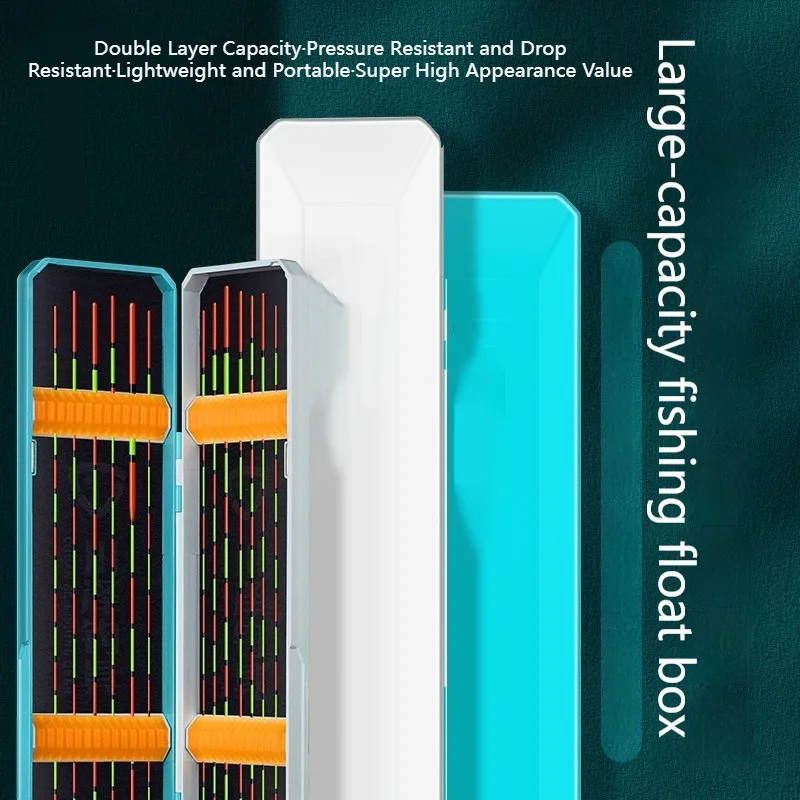 

Поплавковая коробка премиум-класса большой емкости 45/55 см, противоударные водонепроницаемые коробки для хранения рыболовных снастей, устойчивая к падениям конструкция с защитой от царапин