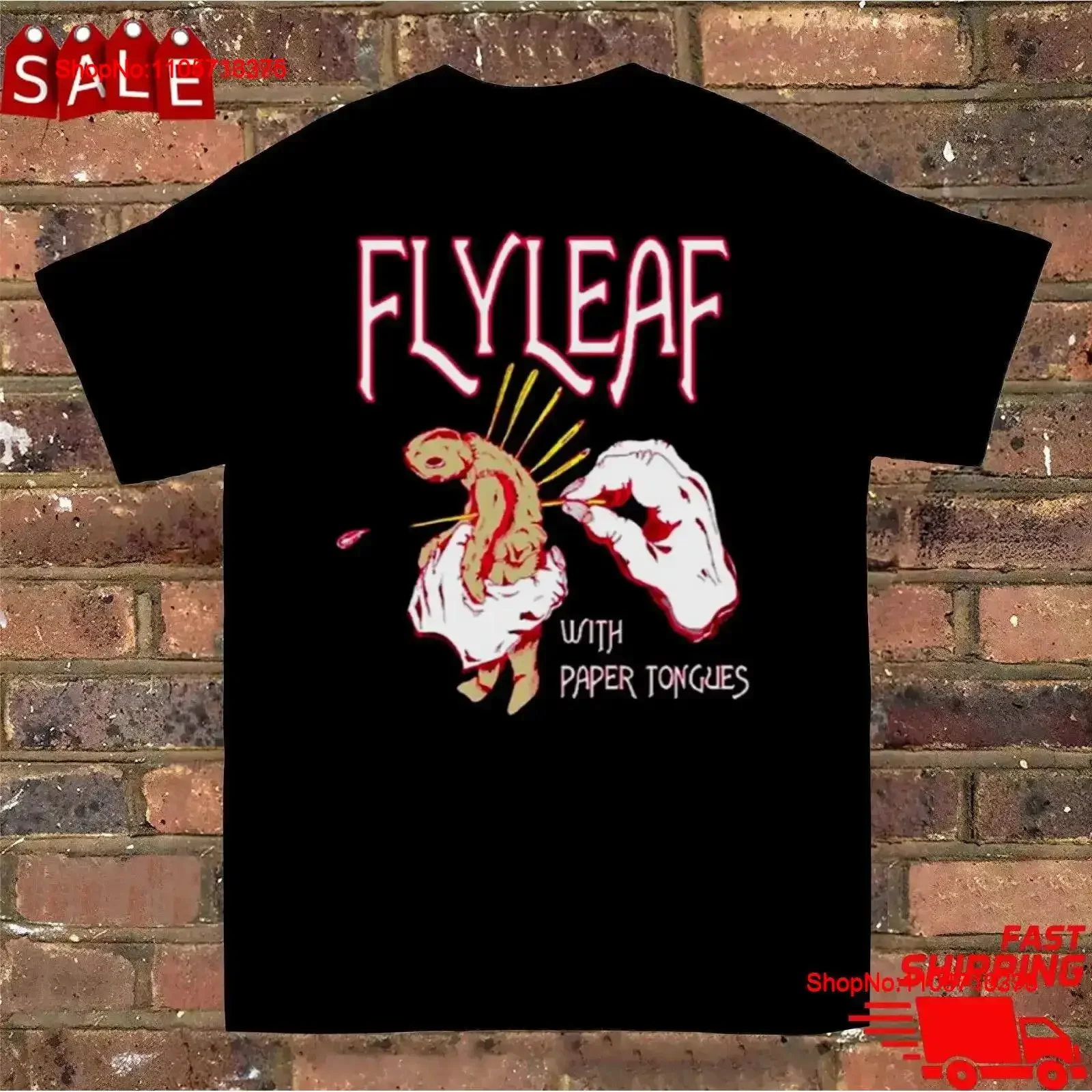 Vintage With Paper Tongue Flyleaf T Shirt Size S 5XL LT312 Washed fashion designer clothes Breathable Slightly vintage Washed