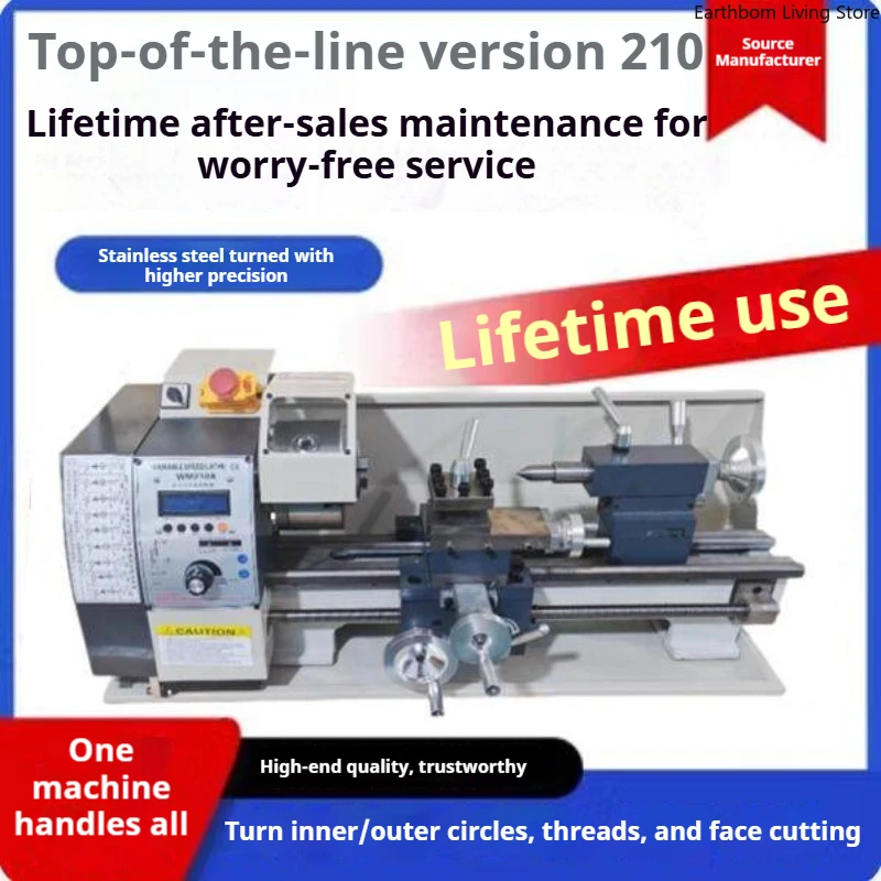 

High-grade Mini Lathe Stainless Steel Metal-processing Mini Lathe Buddhist Beads Commercial Machinery Mini Draaibank ZY60XXCC