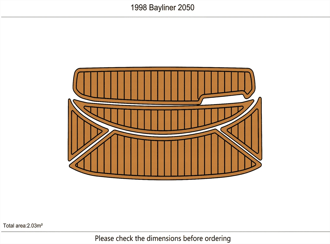 

1998 Bayliner 2050 Морская дека из тикового дерева, пенопласт EVA, пол для лодок