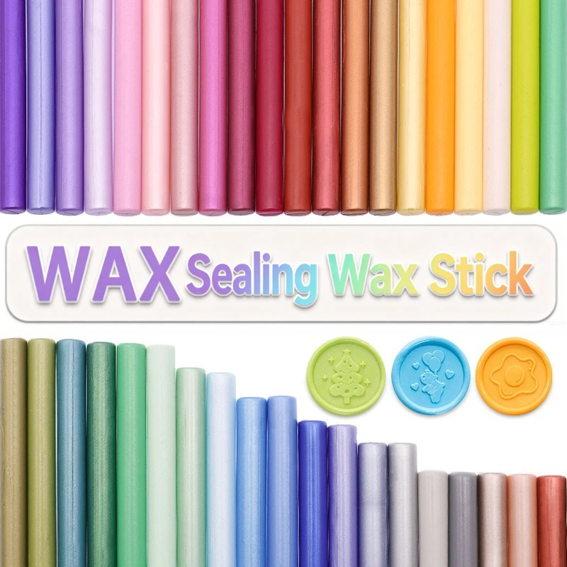 125 Colors Sealing Wax Sticks, Mini Wax Sticks for Envelope Sealing, Melting Wax Sticks for Seal Stamps Crafts & Invitations