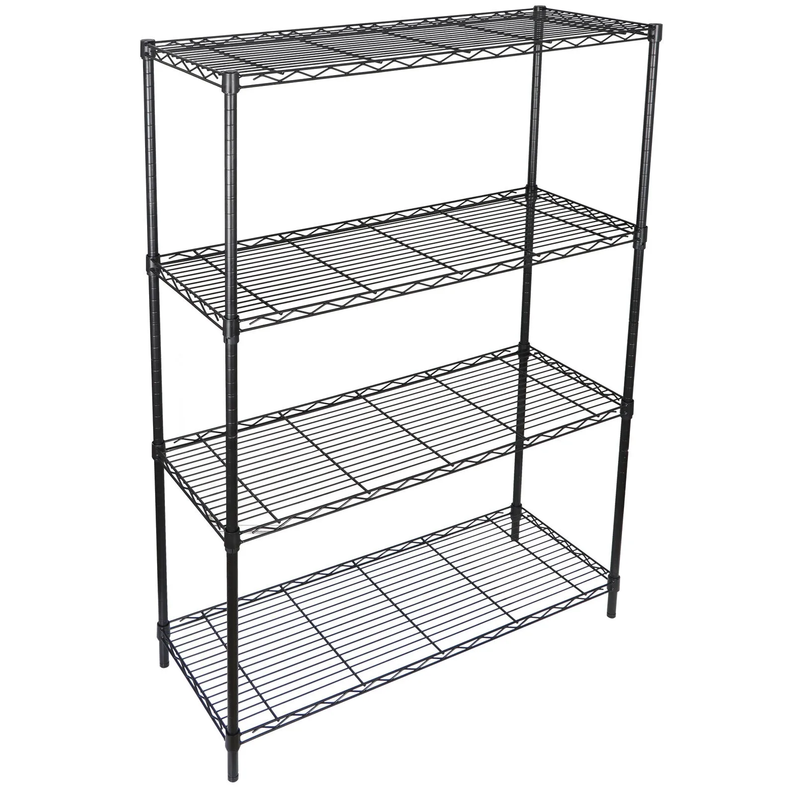 

4-Shelf Heavy Duty Storage Wire Shelving Unit Kitchen Garage Rack Shelves Black United States