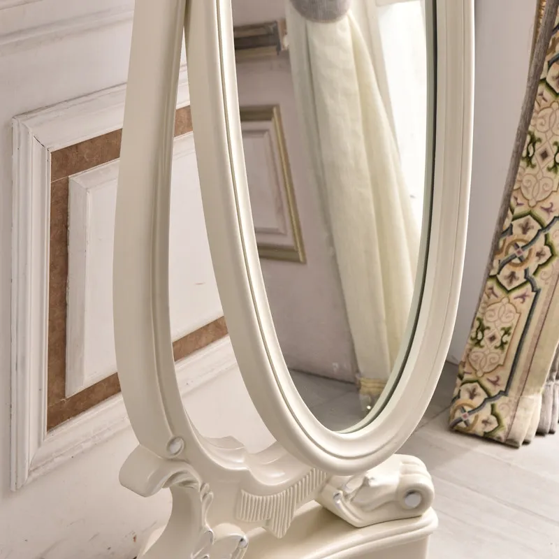 Specchi bianchi per camera da letto Design completo per tutto il corpo Specchio da pavimento grande di lusso moderno nordico Soggiorno Designer Miroir Sur Pied Furniture
