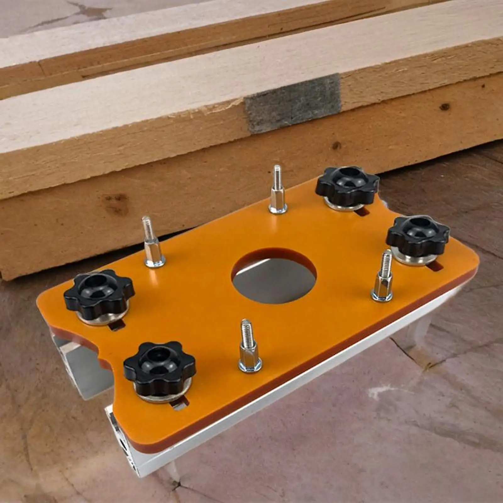 Woodworking Router Slotted Board for 65mm Trimmer Chamfering Groove Cutting Portable Jig