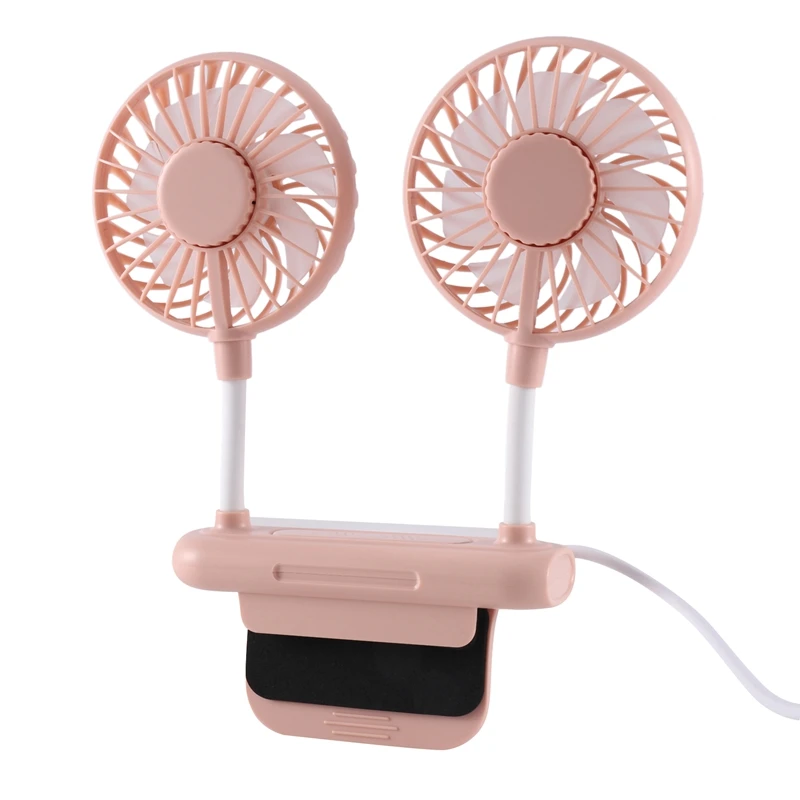 Pequeno USB Powered Mini Fan, Desktop Table Cooling Fan, Braçadeira ajustável, 3 Velocidades, Office Laptop