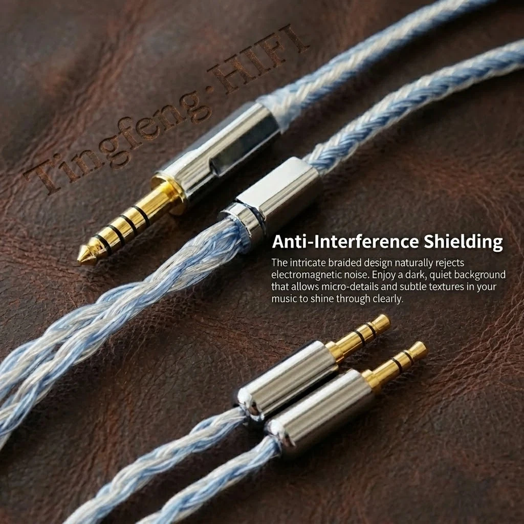 Кабель-заменитель 24-жильный Litz Braided Upgrade для HIFIMAN HE400se Edition XS 3.5 мм с микрофоном, высококачественный, незапутывающийся провод для наушников