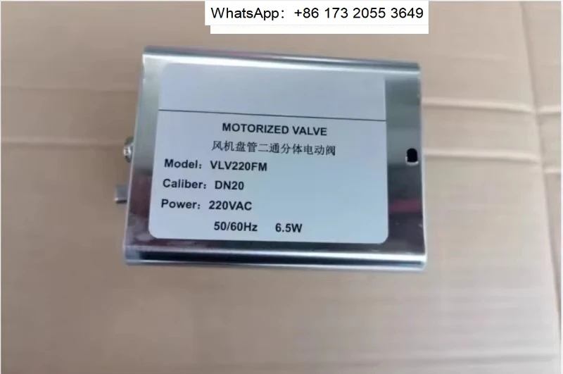 Motorized Three Way Valve VLV220FM DN20FM DN25FM DN20FA Electric Diverter Valve for Fan Coil Unit Central Air Conditioning