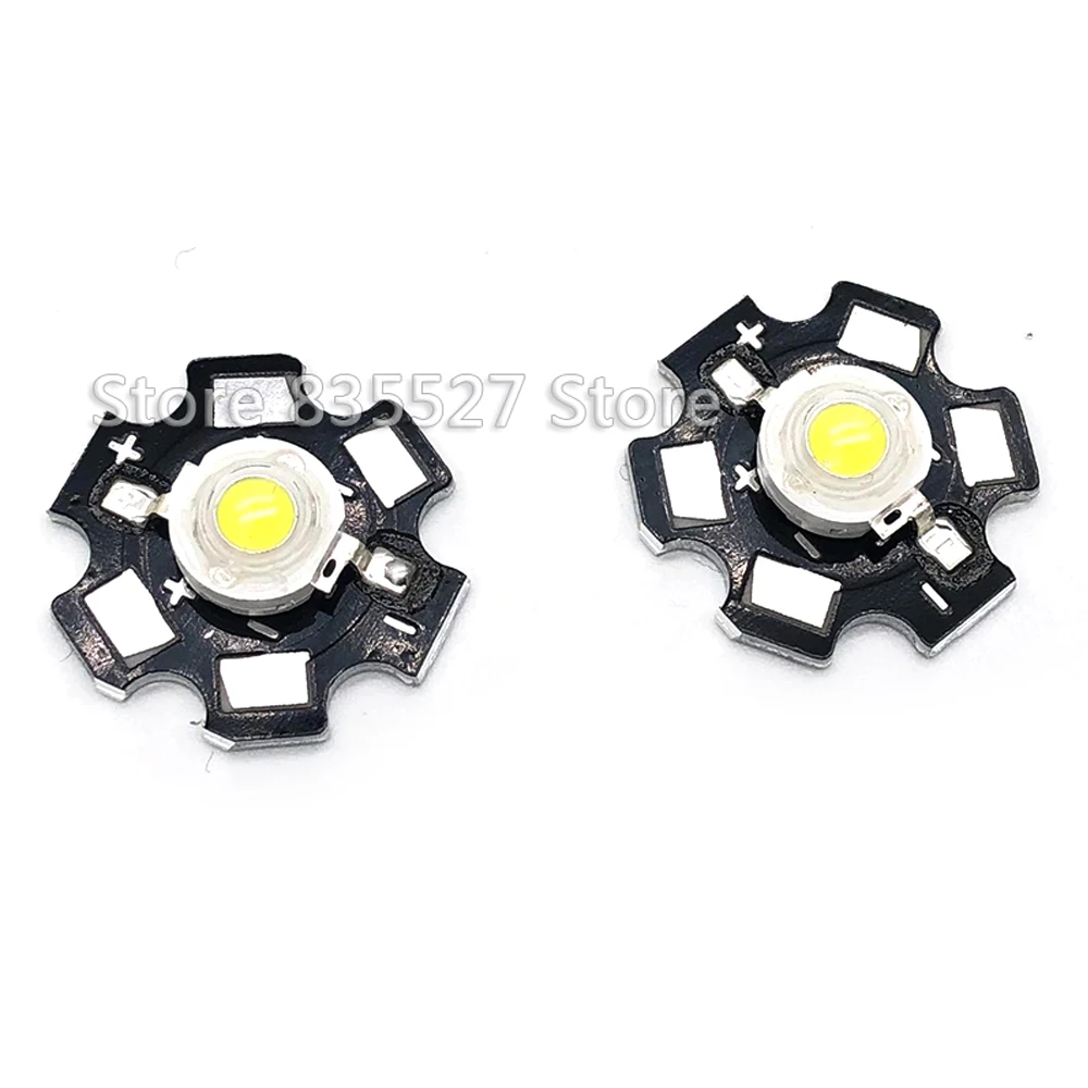 2pcs 3W white LED Heat Sink Aluminum Base Plate PCB Board Substrate 20mm LM Parts / Flashlight / Bulb Spotlight for DIY lights