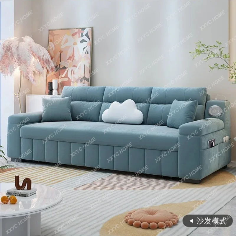 XXMinimalist Blue Living Room Sofas  Latex Memory Foam Living Room Sofas Lounge L Shaped Couch