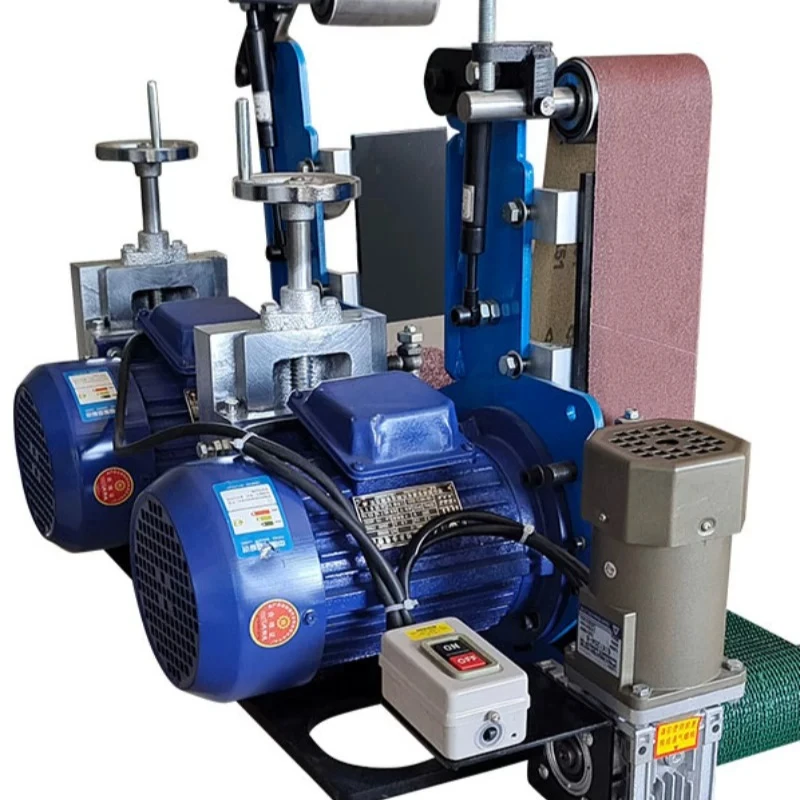 Flat polishing machine Small desktop belt sander Metal grinding, deburring, oxidation and rust removal Brushed mirror sanding