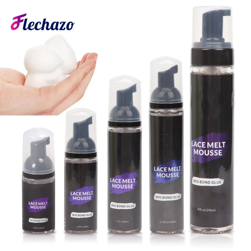 Colle pour perruque Lace Melt Mousse, tenue optimiste extrême, colle efficace, facile à utiliser, 40 ml, 60 ml, 80 ml, 100 ml, 296ml