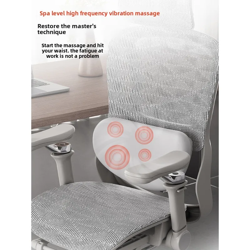 Ergonomic Computer Chair with Reclining Function for Comfortable Long Sitting in Home and Office