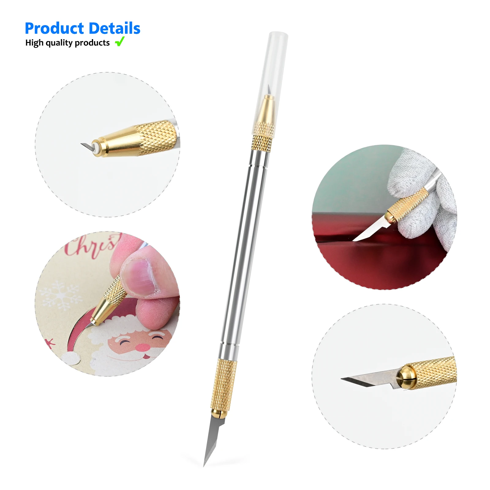 EHDIS Double Head Car Wrap Vinyl Cutter Decal Film Sticker Application Weeding Hand Tool Craft Graphic Paper Edge Cutting Knife
