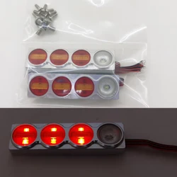 LED Simulation Metal Taillight for 1/14 Tamiya RC Truck Trailer Tipper Scania MAN Benz Actros Volvo Car Diy Parts