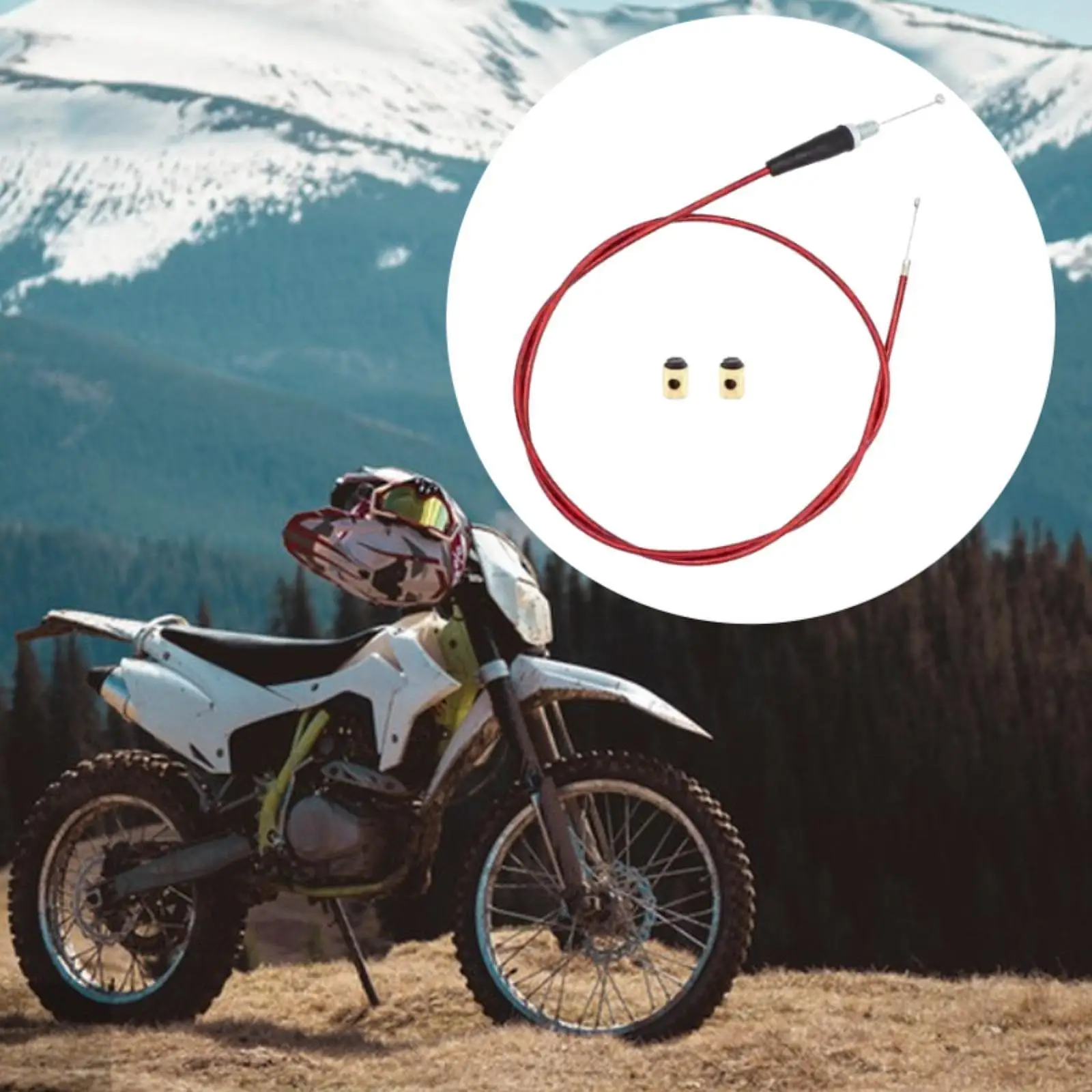 

Motorcycle Throttle Clutch Brake Cable Throttle Cable for Scooter Motorcycle Road Mountain Bike Motorcross Bicycle Parts