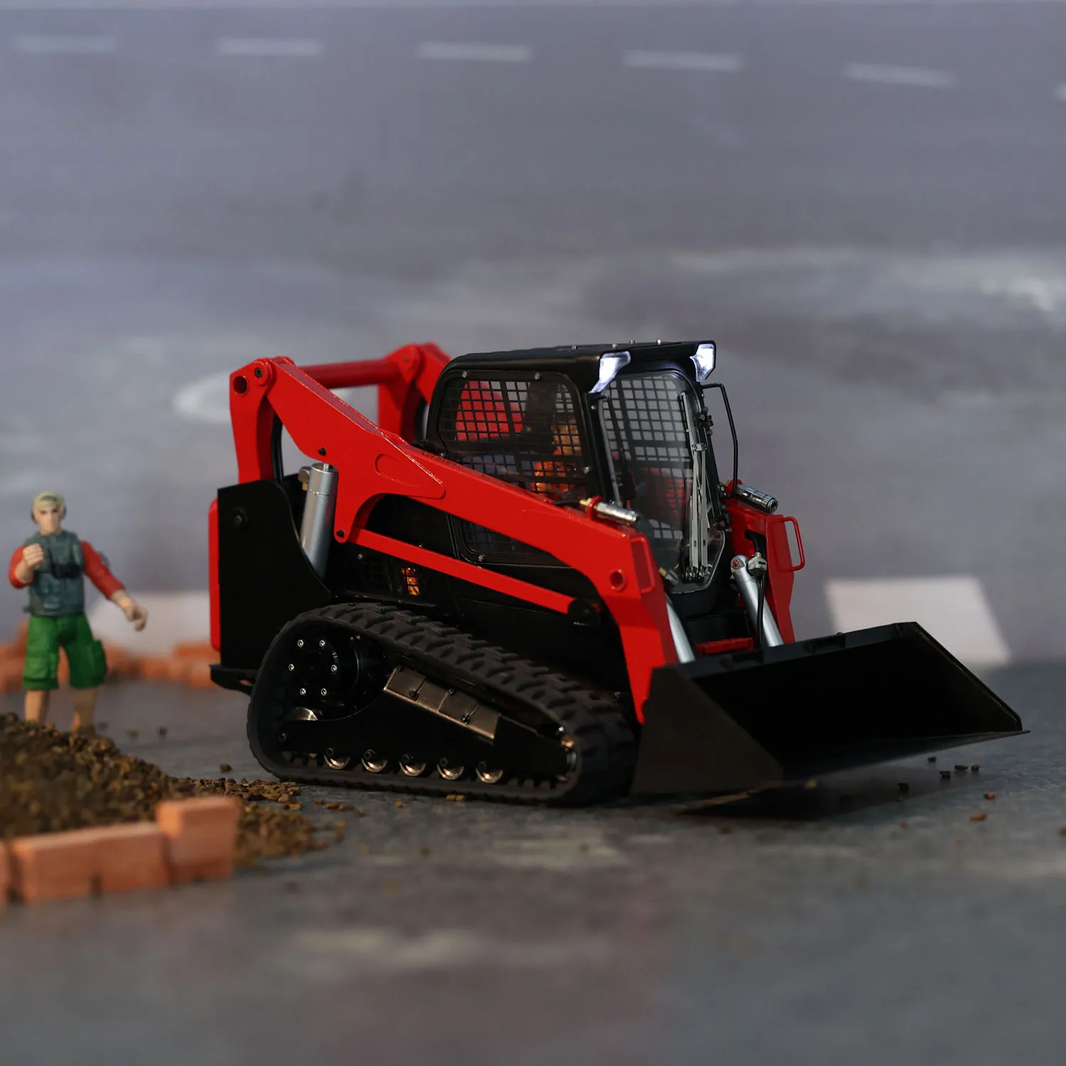 VENDITA 1/14 RC Caricatore Idraulico SM770 RTR Macchina In Metallo Tracked Skid-Steer Modello di Auto di Controllo Remoto Veicoli Da Costruzione RC giocattoli