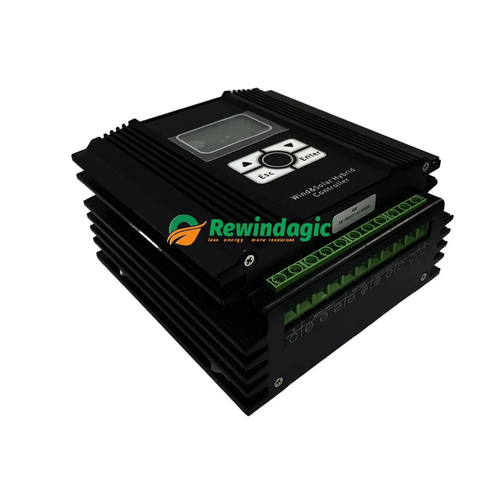 Imagem -03 - Controlador de Carga do Sistema Híbrido Solar & do Vento Mppt Dobro Auto Regulador Uso Home 10kw 12v 24v 48v