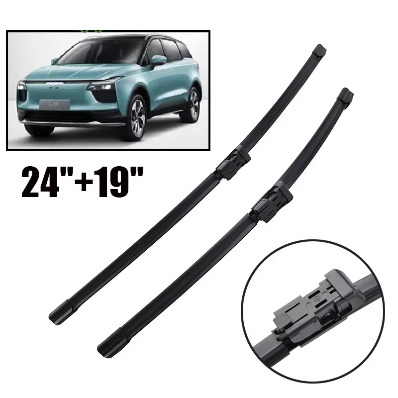 

24''+19'' LHD Front Wiper Blades For Aiways U5 2019 2020 2021 2022 2023 Windshield Windscreen Window Car Rain Brushes