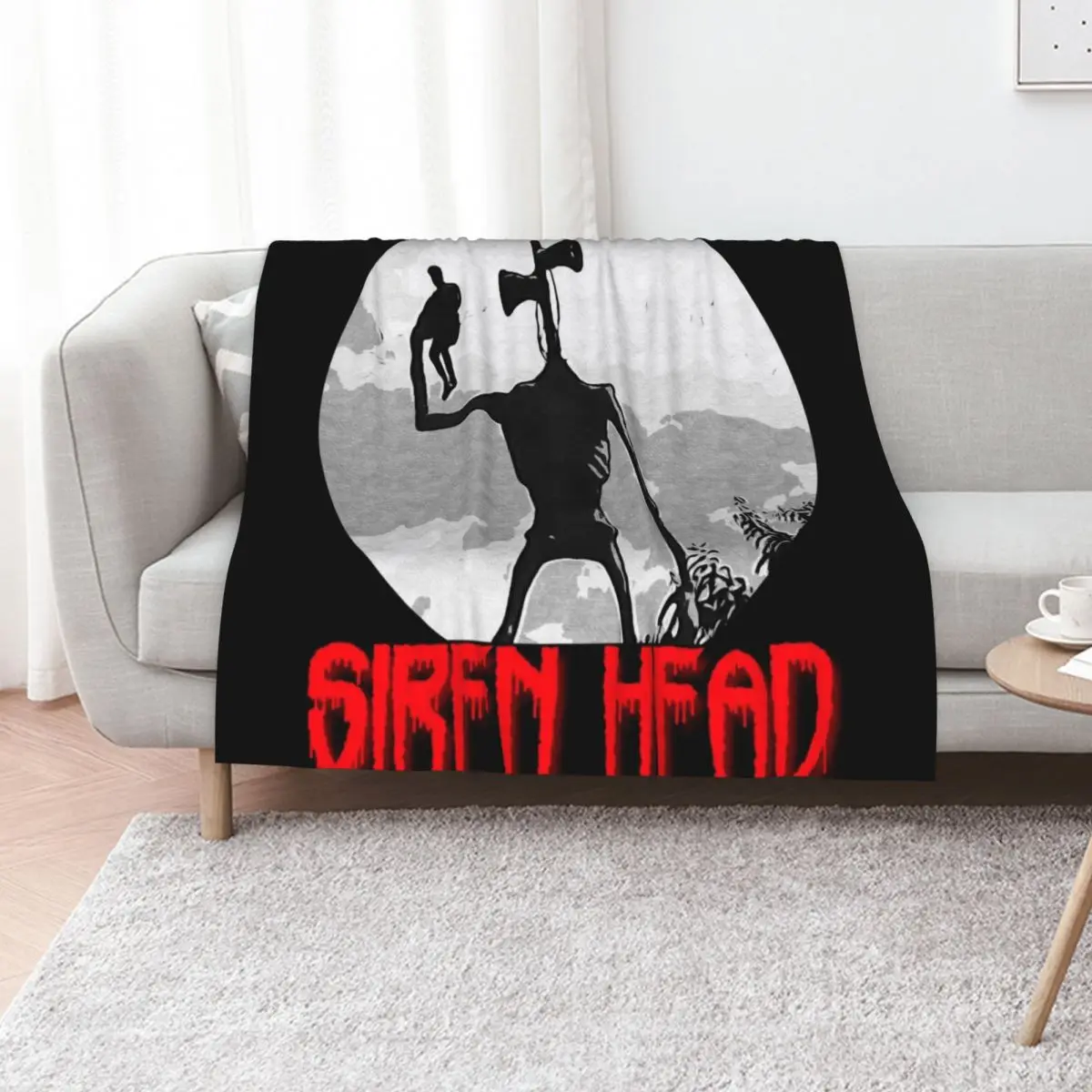 Siren Head Throw Blanket Quilt Decorative Sofa Blankets For Baby Bed Shaggy Furry Blankets