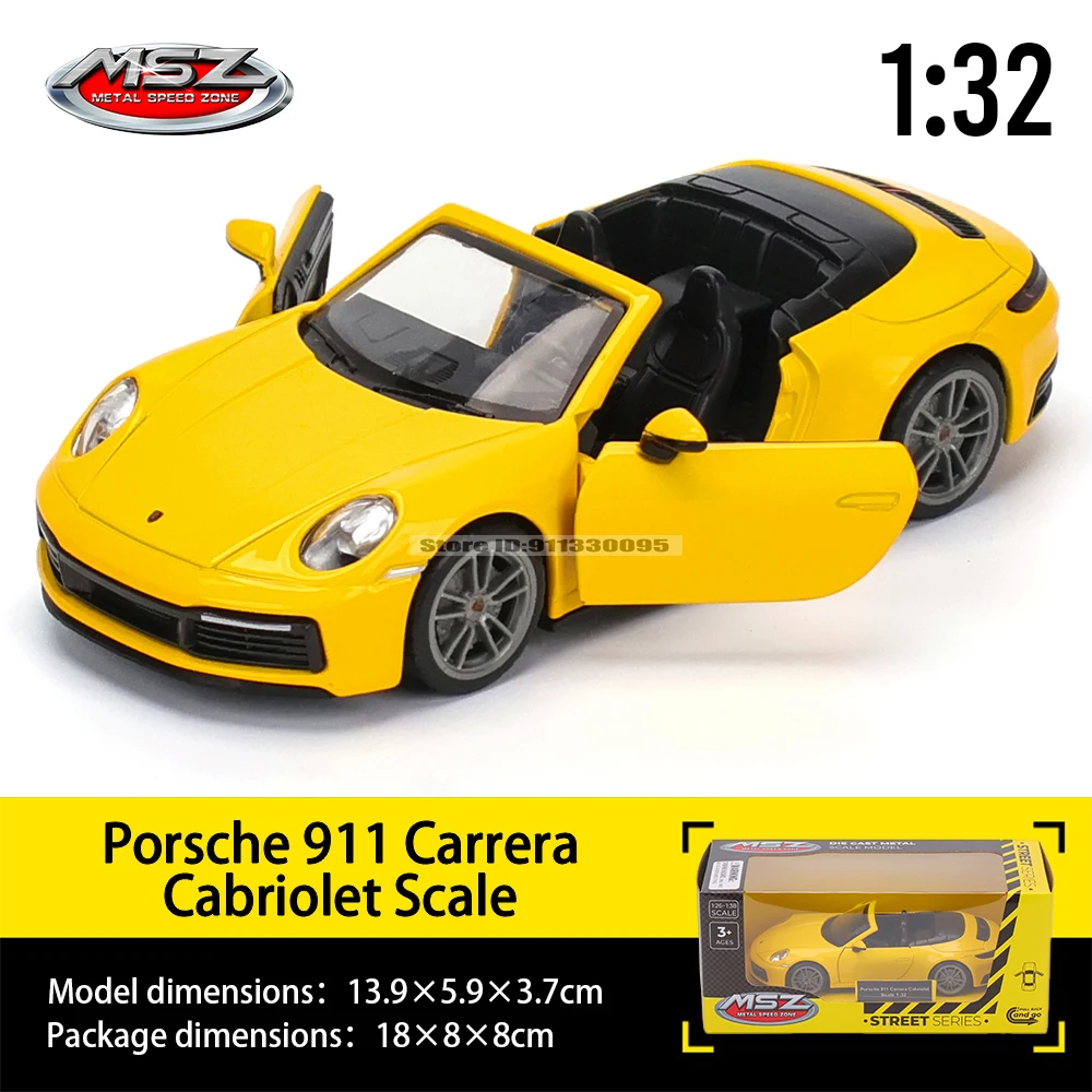 MSZ 1:32 Porsche Carrera GT 911 GT3 RS Audi BMW Nissan car mold die-casting decoration series toy tools gift Alloy manufacturing