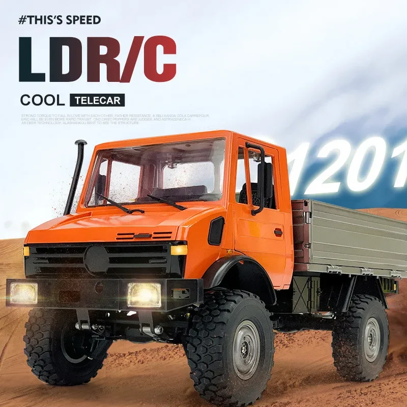 Rc Toy Ld1201 1:12 zabawki zdalnie sterowane Unimog Model mechanizmu różnicowego skrzynia biegów pięć kanałów wspinaczkowych Buggy Boy prezent na