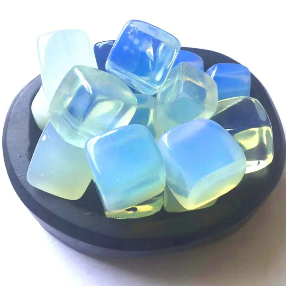 

3-100 г опаловые кубические чипсы ручной работы, гладкие хрустальные камни, декор для цветочного горшка, аквариума, садоводства, сделай сам, ремесленный орнамент, искусственный