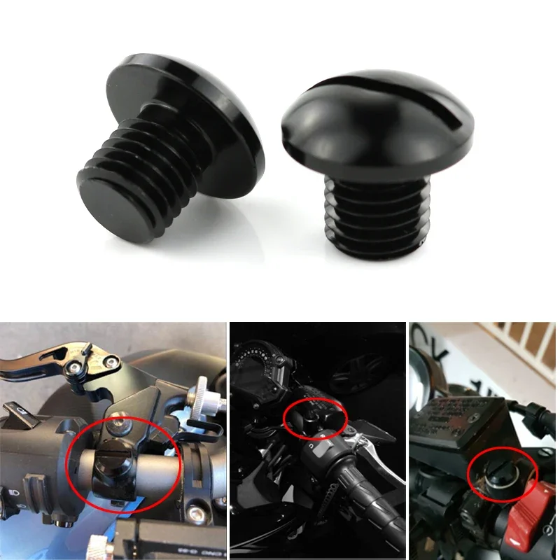 Tapones para orificios de espejo M10*1.5 compatibles con BMW F650GS F800GS F800R R1200R R1200GS S1000R S1000XR K1300R R nine-T R nine T Scrambler