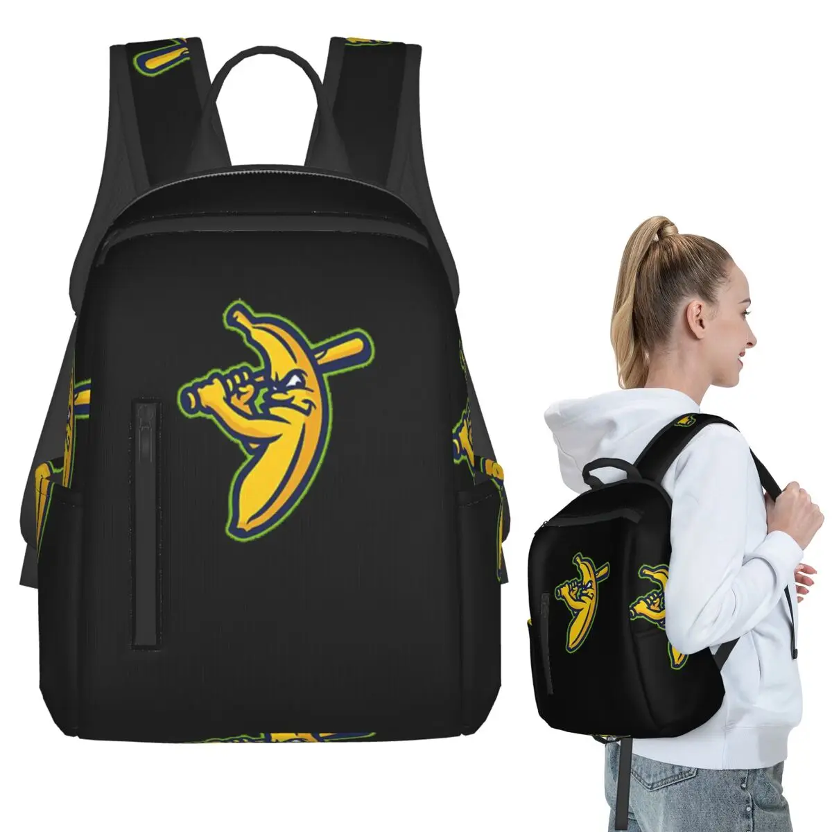Bananas Team Backpack Student BookBag Boys Girls School Bag Laptop Shoulder Bags Men Women