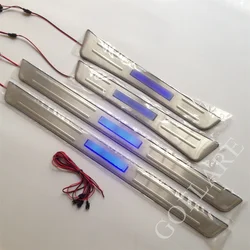 Car Accessories For Toyota Land Cruiser 100 FJ100 4700 1998-2007 External LED Door Sill Protector Welcome Pedals Scuff Plate