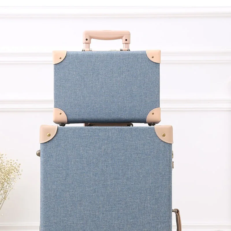 2024 New Hand Luggage High Quality Gift Box Cosmetic Case Female 14 Inch Mini Small Storage Travel Suitcase Zipper Storage Bag