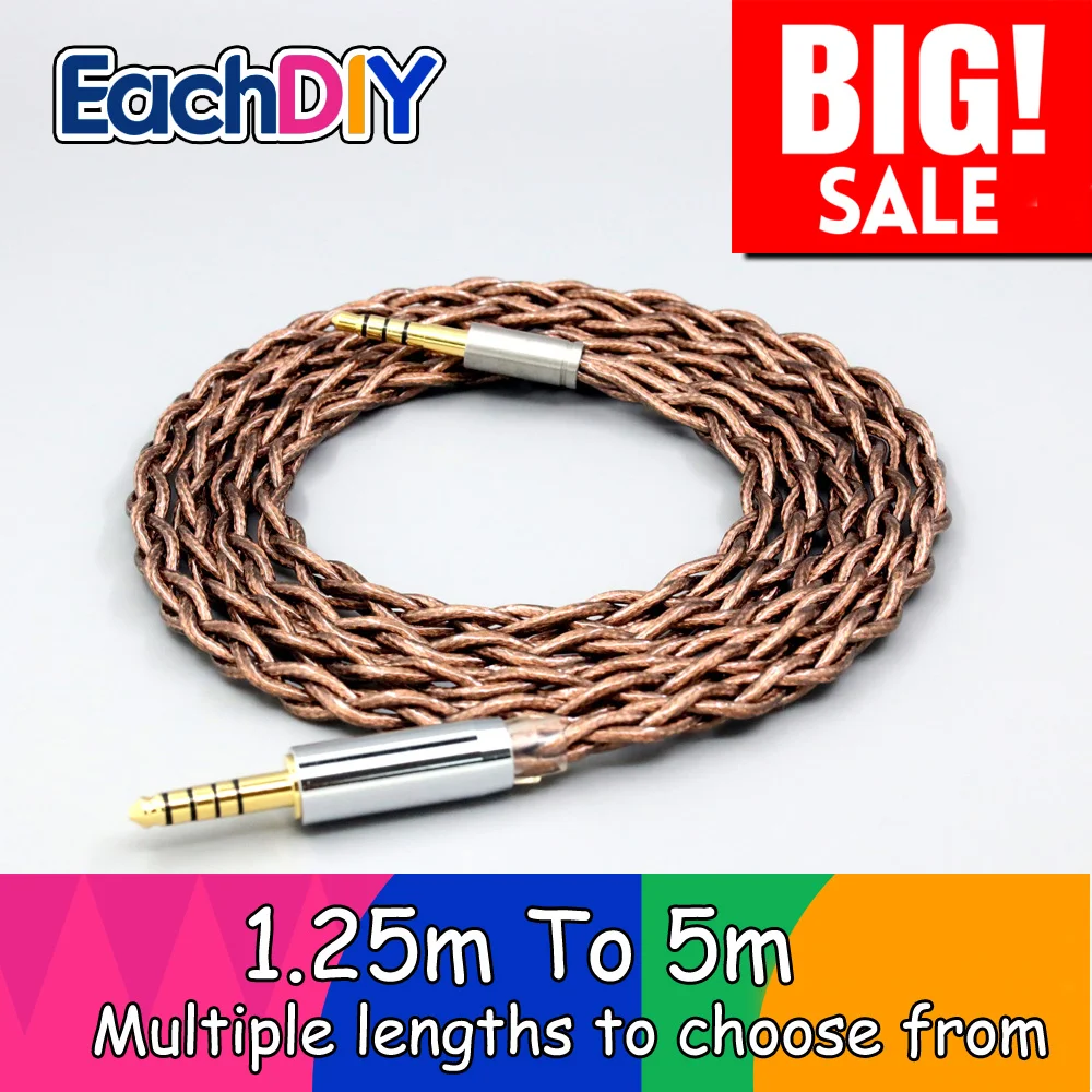 99% 24k Gold 7n Pure Silver Graphene Shield Earphone Cable For Plantronics BackBeat Sense 505 Oppo PM-3 Sony MDR-MV1  LN008568