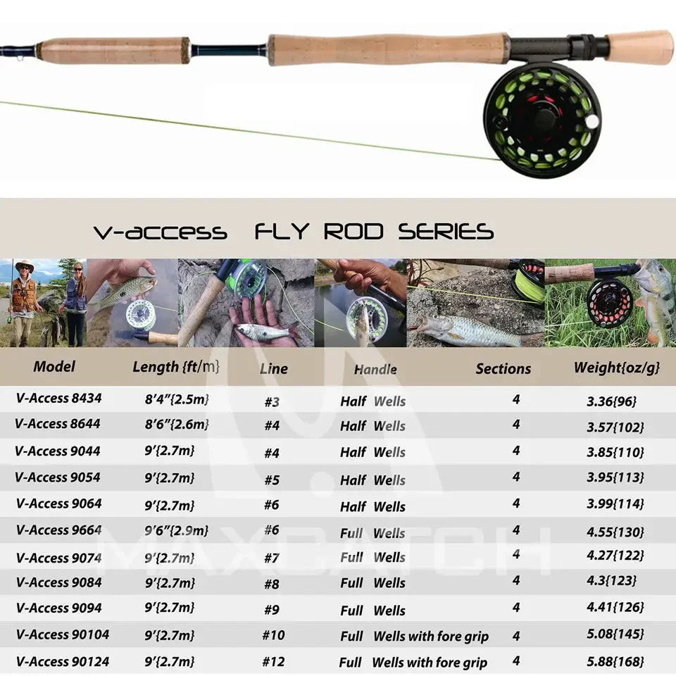 Imagem -02 - Maximumcatch-fly Fishing Rod Ação Rápida Tubo Extra Duro Carbono 10 12wt 9ft