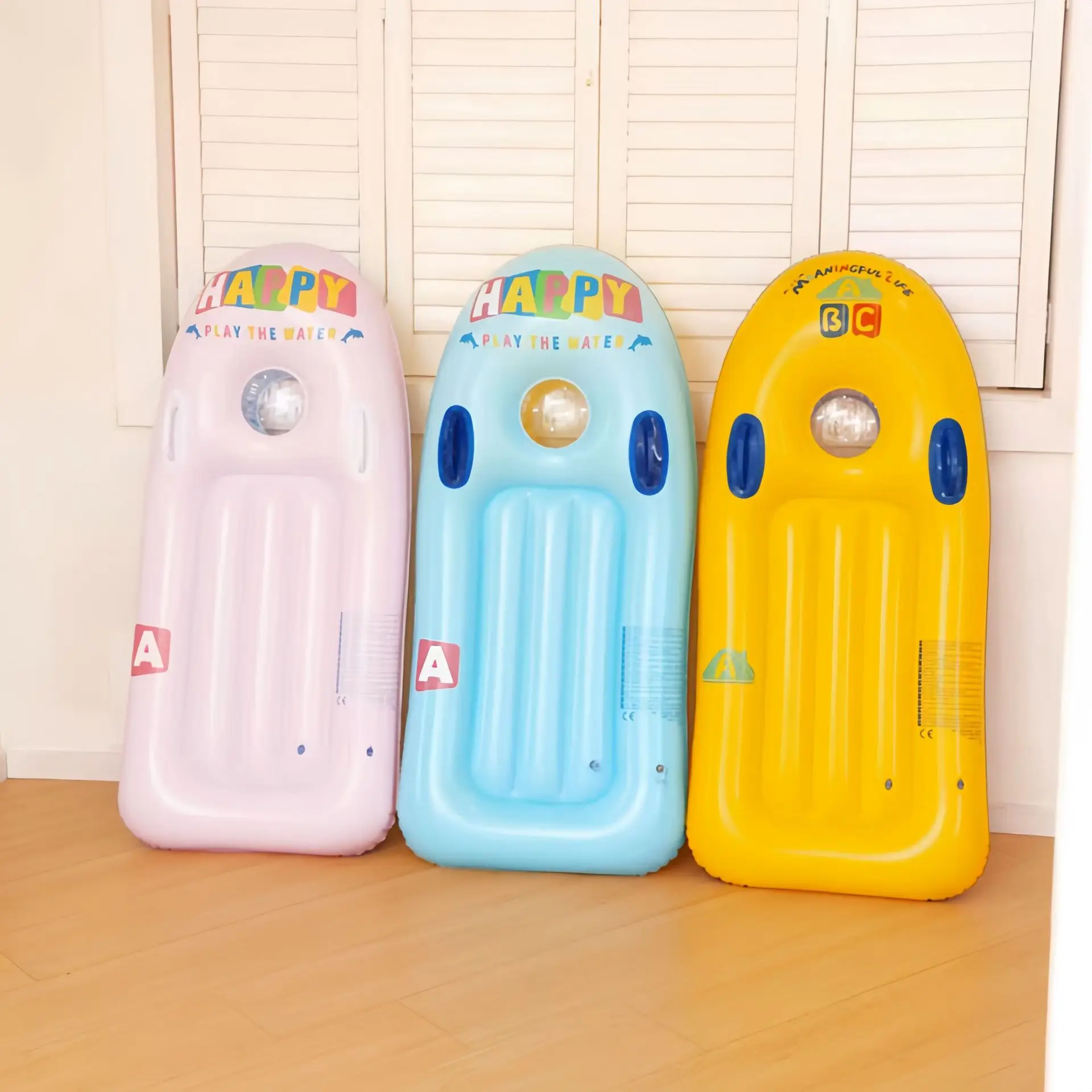 Children's Inflatable Surfboard, Floating Row, Water Play Toys, Mount Floating Bed, Learn To Swim, Puppy Floating Board