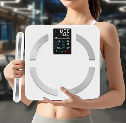 

New Household Weighing Scale Measurement Fat Body Analyzer Composition 8 Electrode Smart Scale for Body Weight