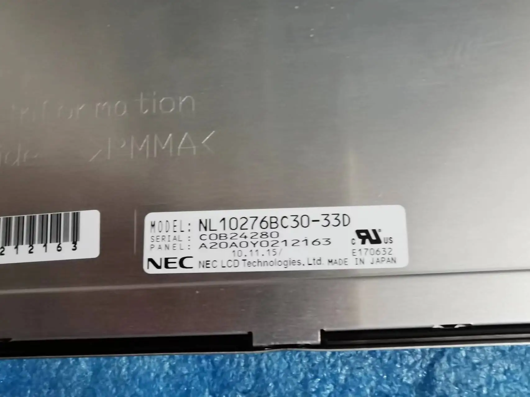 Imagem -02 - Original 15 Polegada Tela Industrial Nl10276bc3033d Tms150xg110tb em Estoque