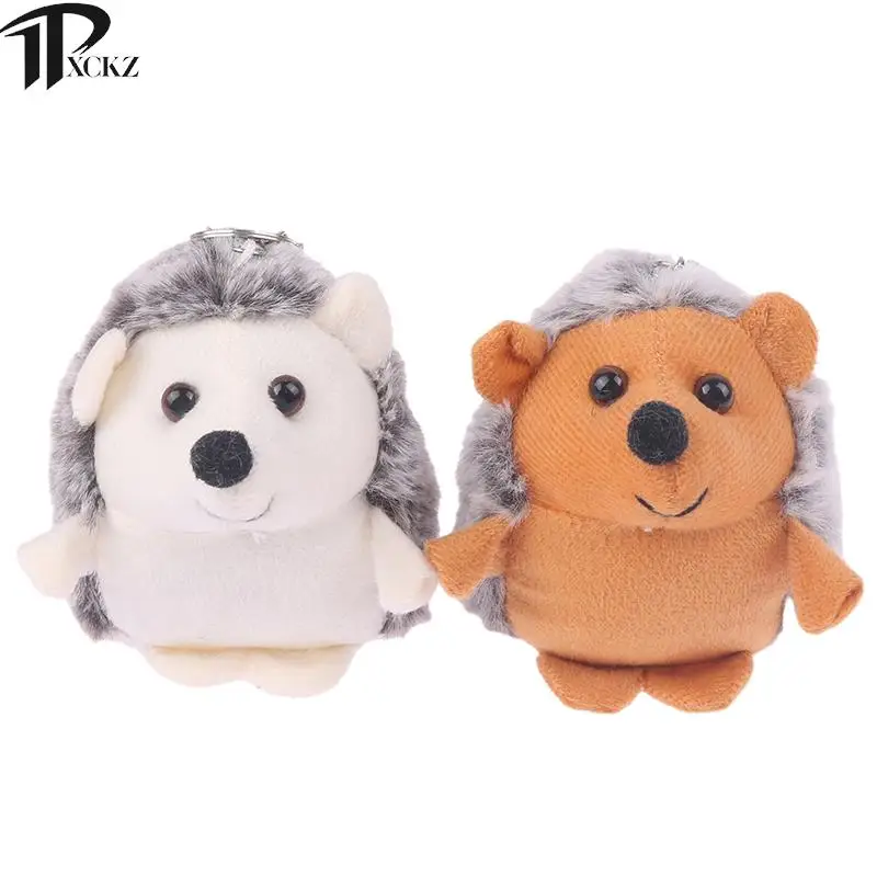 Hedgehog Doll Doll Plush Toy Key Chain Cute Hedgehog Plush Toy Cartoon Animal Pendant Soft Fur Doll Key Chain Backpack Car Bag